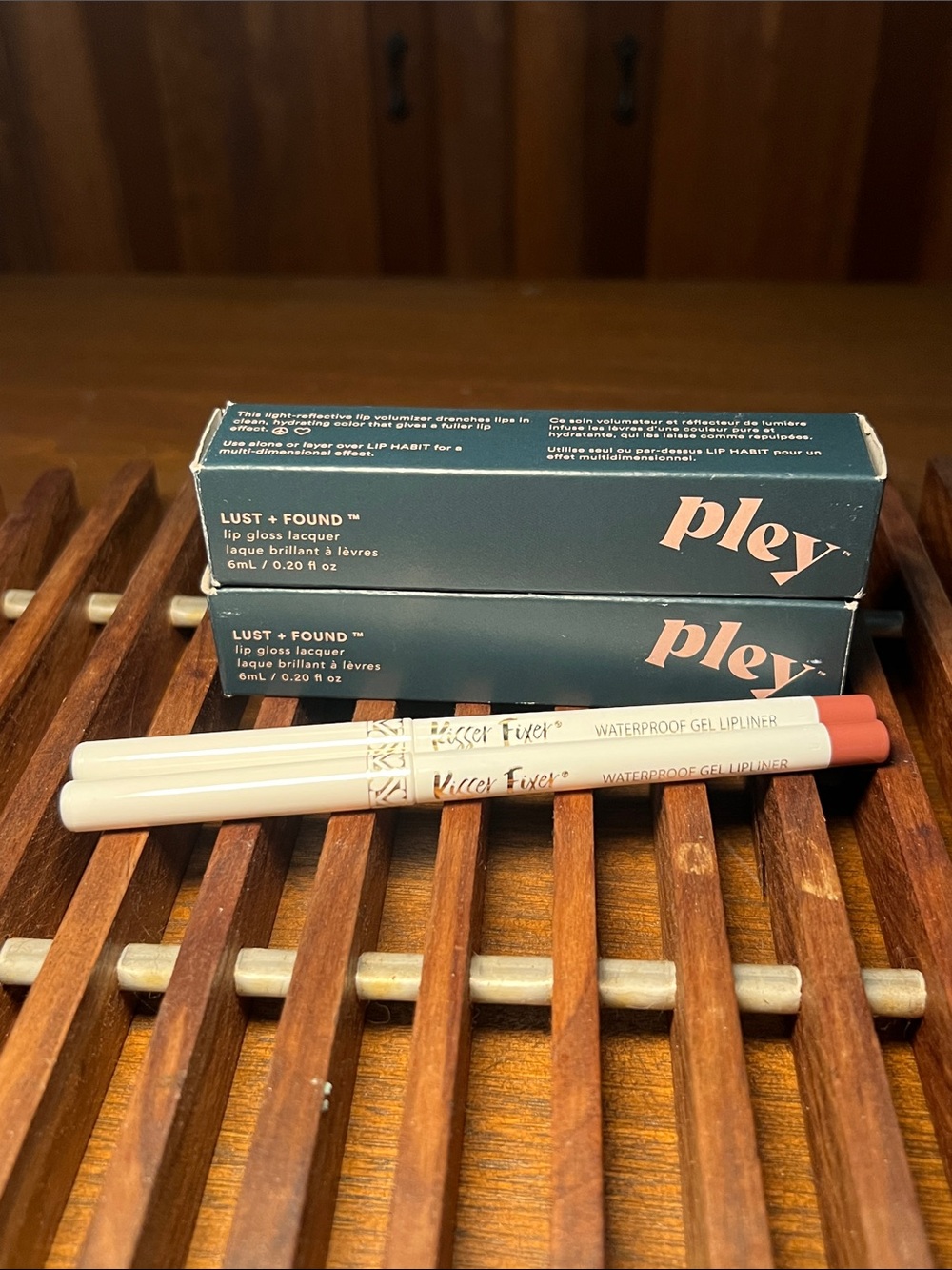 Pley Lust + Found Lip Gloss & Belle Beauty Gel Lipliner Set
